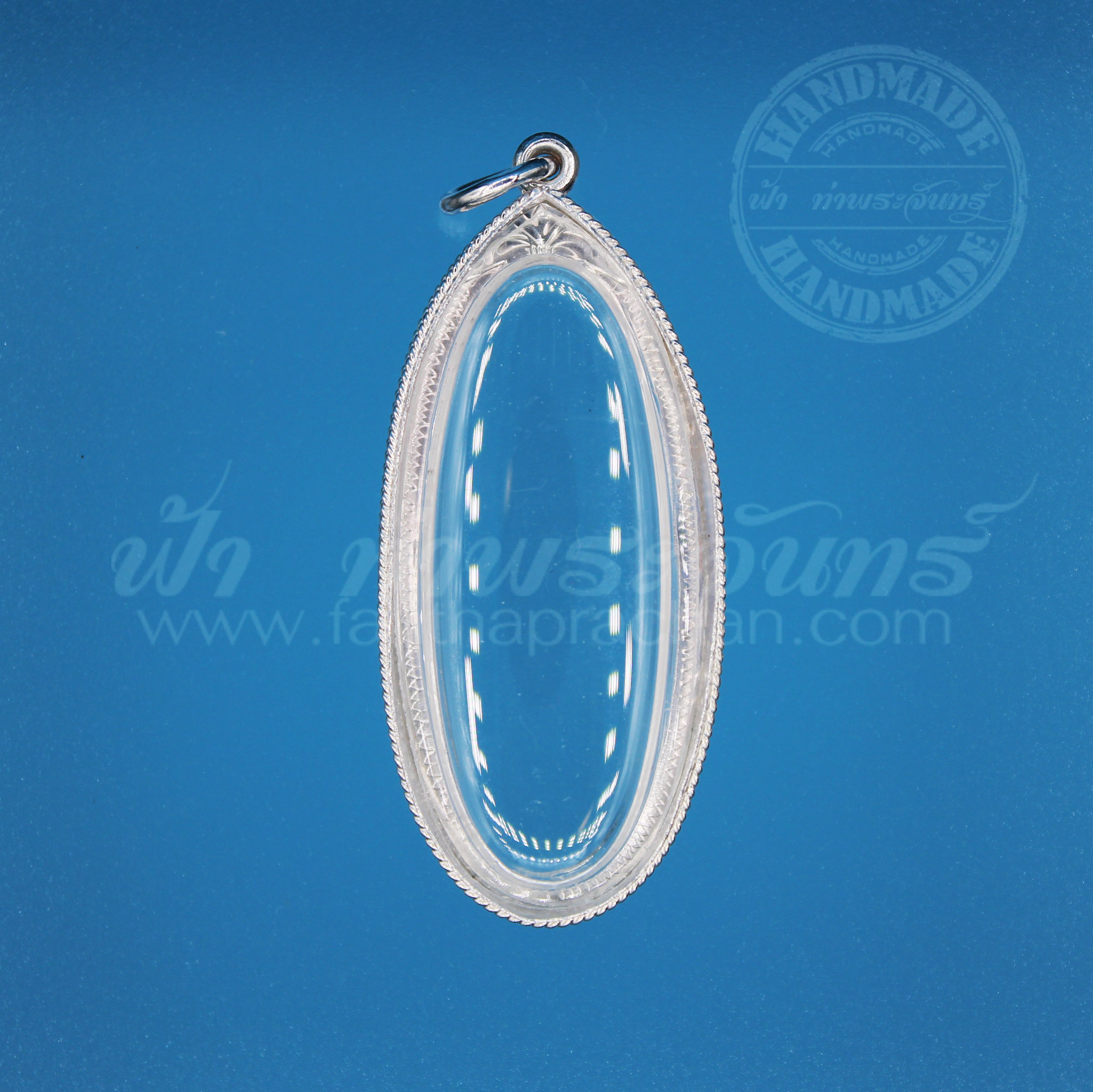 เลี่ยมจับขอบ 25 ศตวรรษ เงินแกะลาย 92.5%