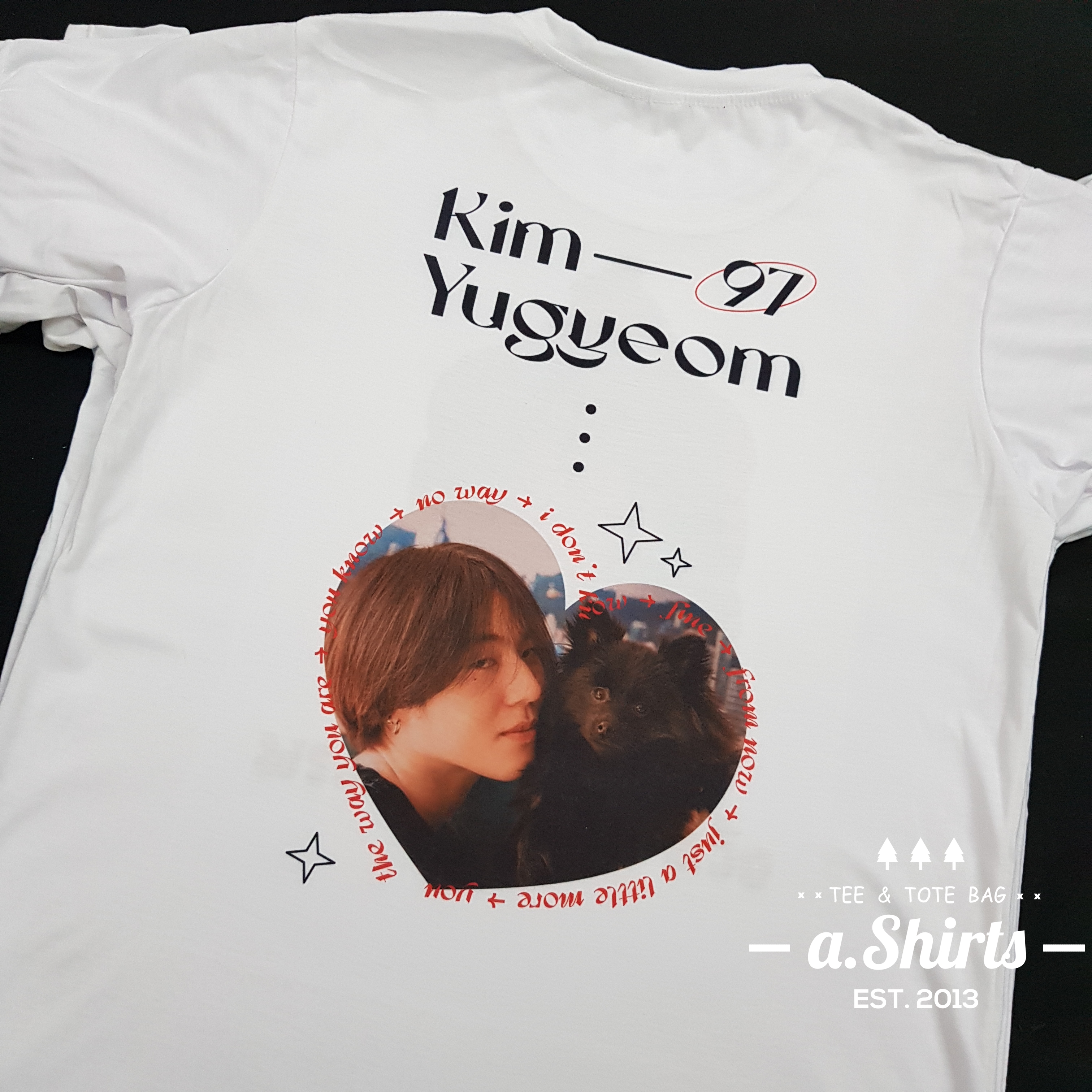 เสื้อยืดสั่งทำ ลายหน้าตัวเอง หน้าแฟน หน้าน้องหมา หน้าน้องแมว