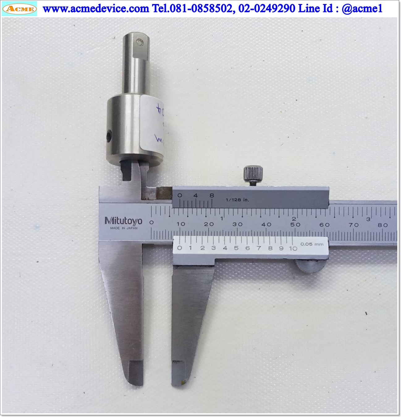 Shaft Connection ขนาด ID 10/10mm, OD 20mm, L 46mm, Stainless