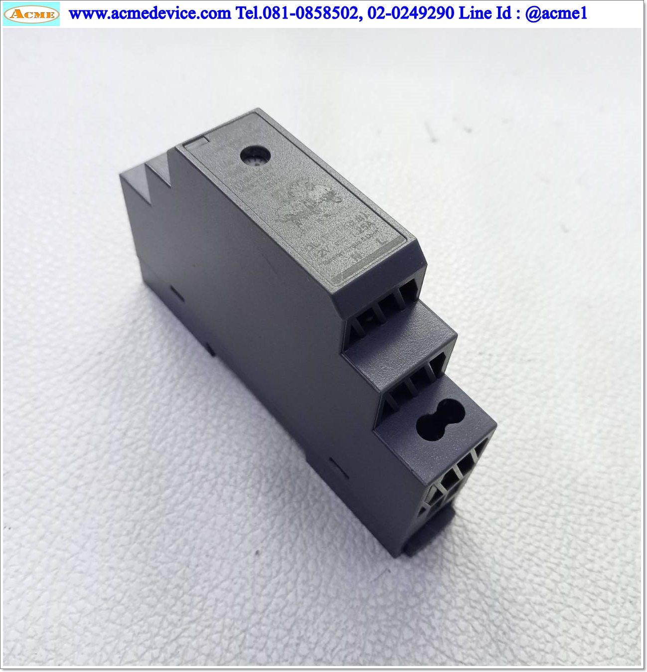 Power Supply Mean Well รุ่น HDR-15-12, Output 12V, 1.25A, 15W