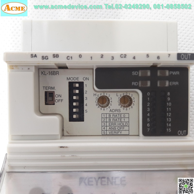 Terminal Block, Relay Output Keyence รุ่น KL-16BR, 16 Point (kv-5000 series)