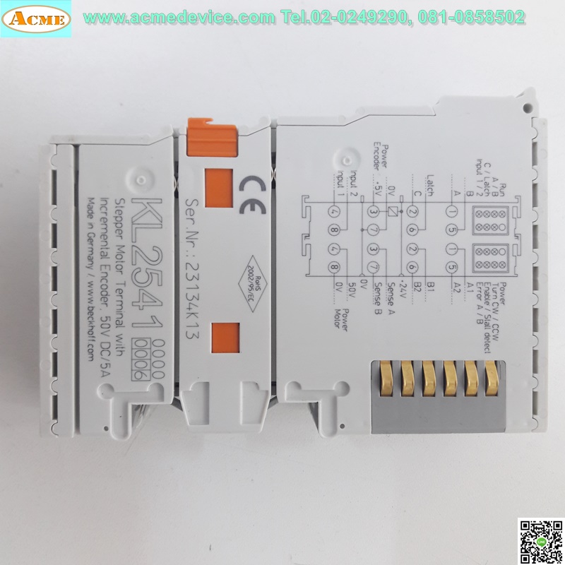 PLC BECKHOFF รุ่น KL2541, Stepper motor terminal with incremental encoder