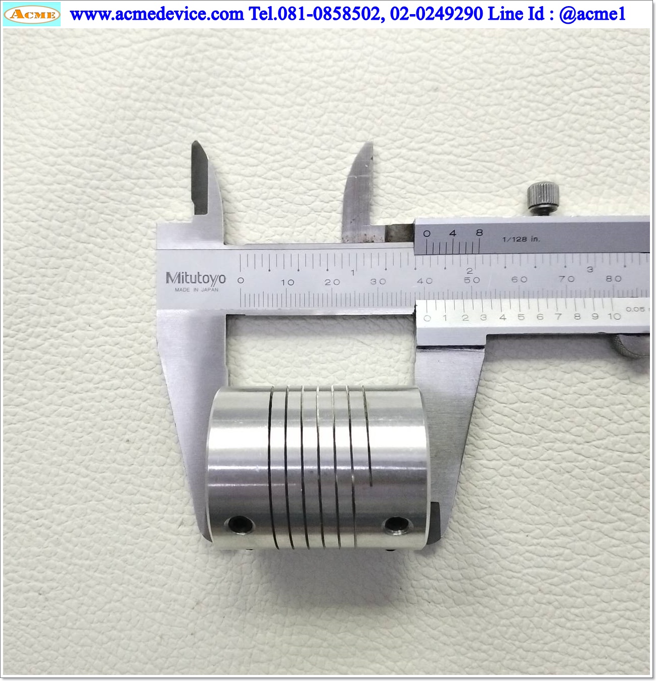 Coupling Aluminum ขนาด ID 6/10 mm, OD 32mm, L 40mm
