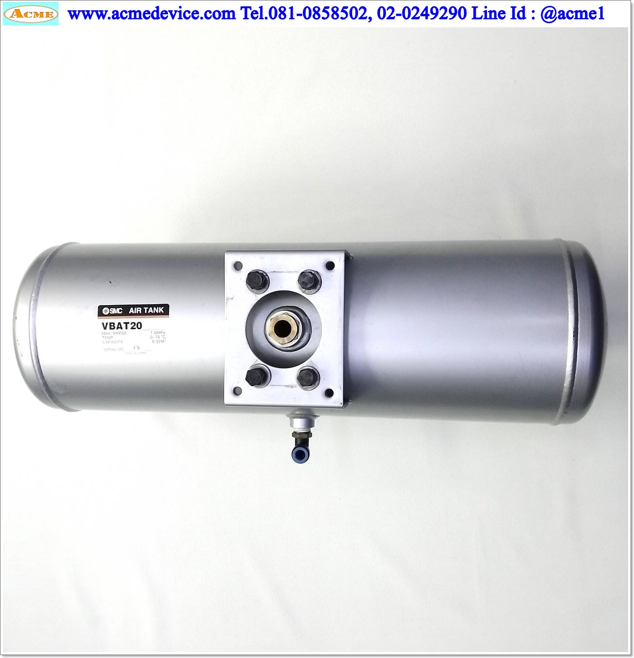 Air Tank SMC รุ่น VBAT20, Pressure 1.0MPa, 20L