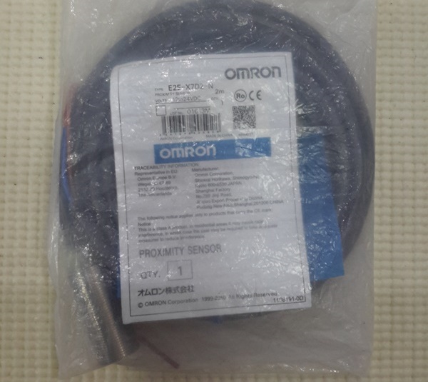 Proximity Omron รุ่น E2E-X7D2-N, M18, ระยะ 7mm, 2wire, NC, Shielded, Inductive