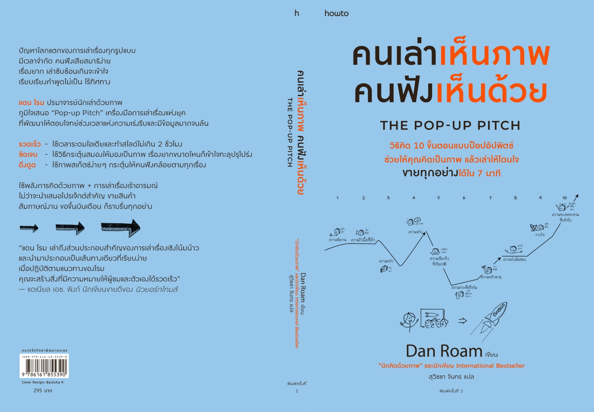 หนังสือเรื่อง คนเล่าเห็นภาพ คนฟังเห็นด้วย The Pop-up Pitch : แดน โรม : สำนักพิมพ์ อมรินทร์ How to