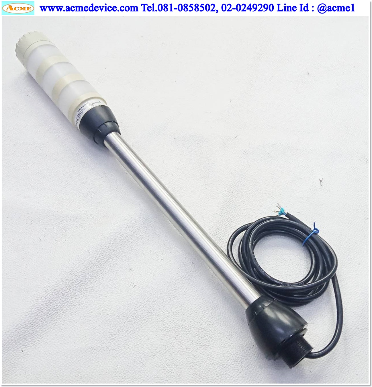 Tower Light Banner รุ่น TL50HGYRAC, 3-Color, Green Red Yellow, 18-30Vdc, (กันน้ำ)