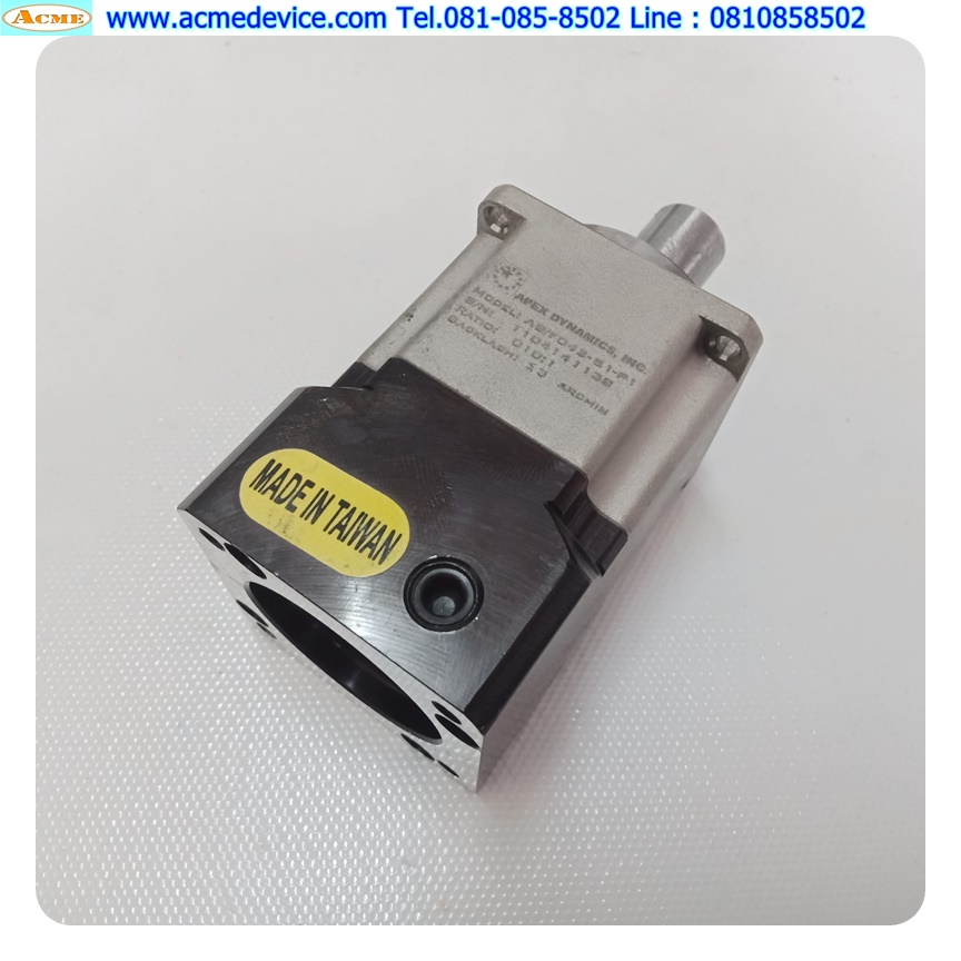 Gear Head APEX รุ่น AB/F042-S1-P1, Ratio 10:1 ( เพลาเข้า 8 mm., ออก 13 mm.), for 100w