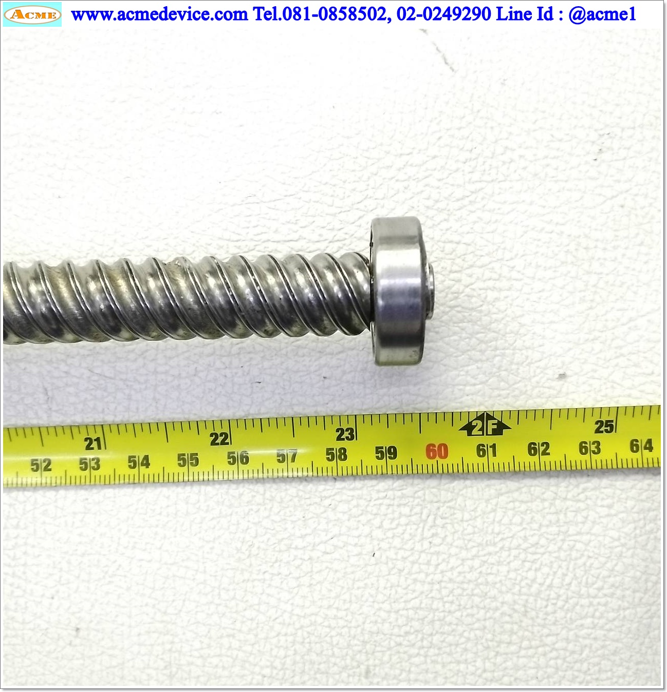 Ball Screw NSK รุ่น 1520A3, ขนาดเพลา 15 mm. x 600 mm., Stroke 500 mm., Pit 20 mm.