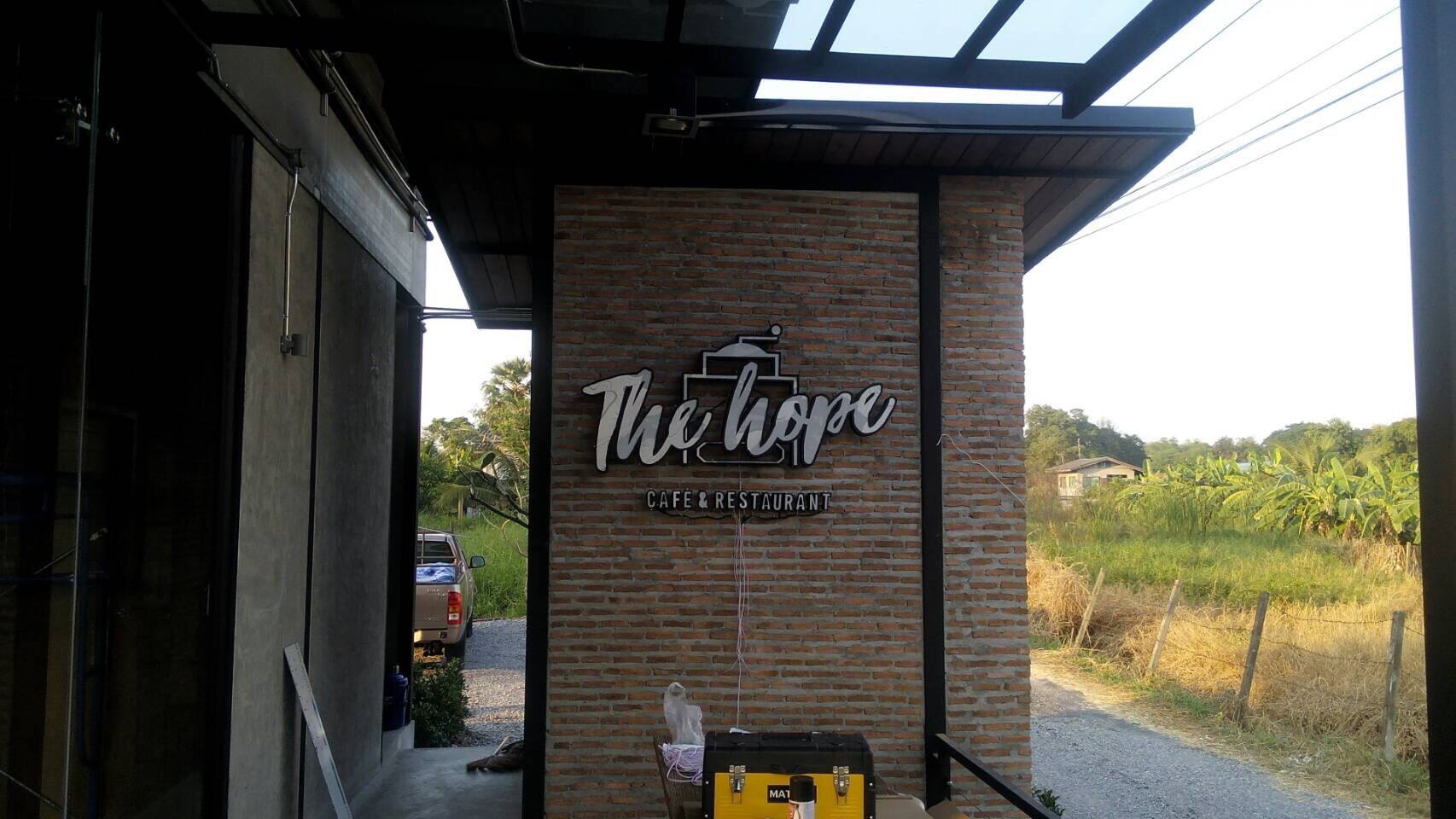 ป้ายไฟLED #TheHope ป้ายไฟตัวอักษรติดไฟออกหน้า