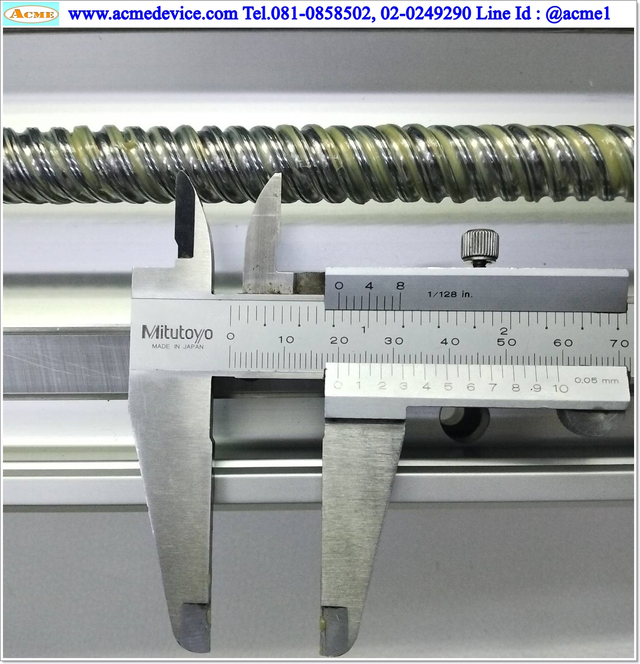แกนสำเร็จรูป Ball Screw Toyo รุ่น ETH14-L20-600-BM-M20-C4-P, ขนาด 135 x 860 mm., แกนโต 15 mm., Stroke 600 mm., Pit 20 mm.