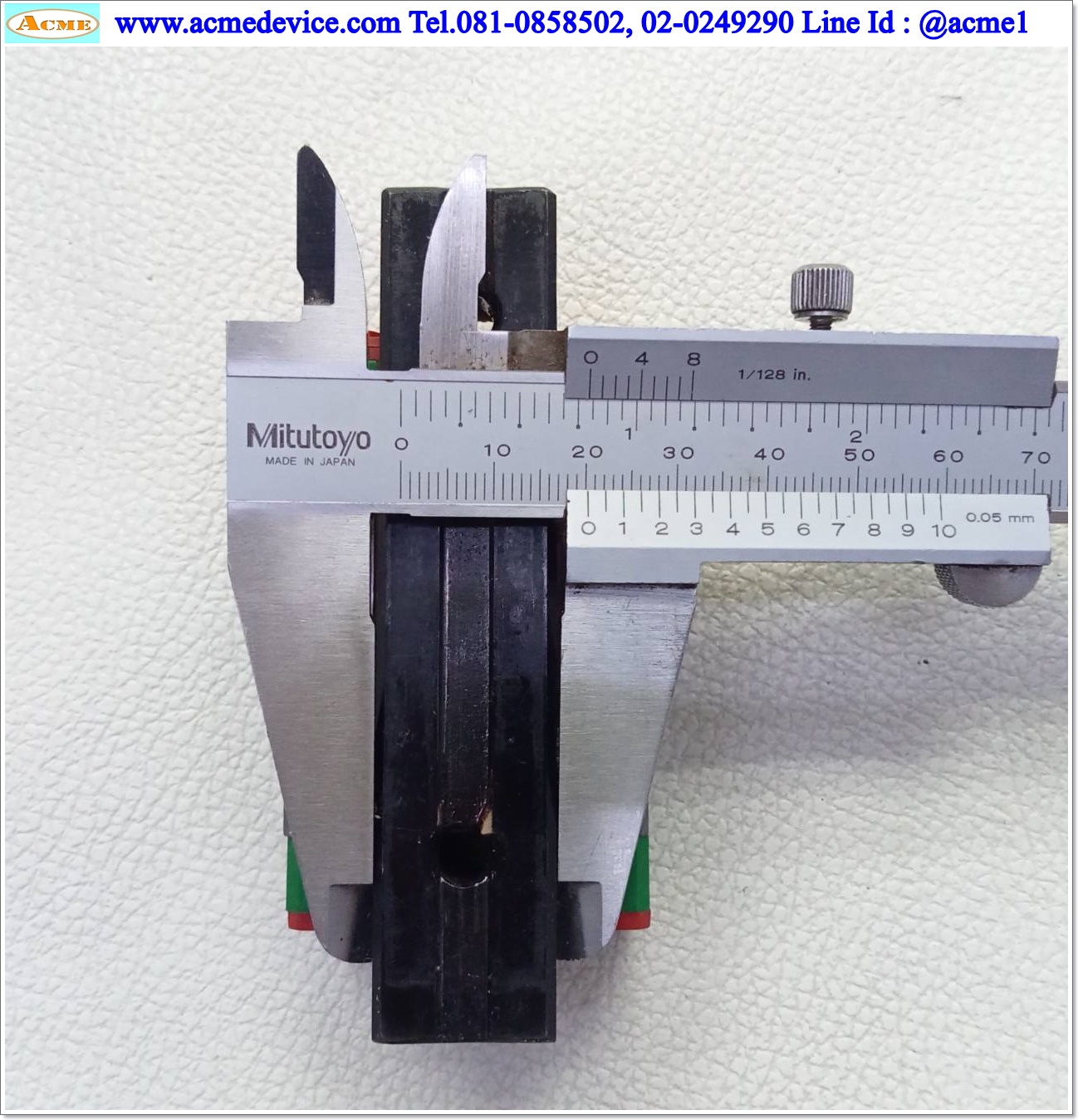 Linear Block and Rail Hiwin รุ่น EGH20, รางสไลด์ขนาด 20 mm x 95 mm. (ขาว)