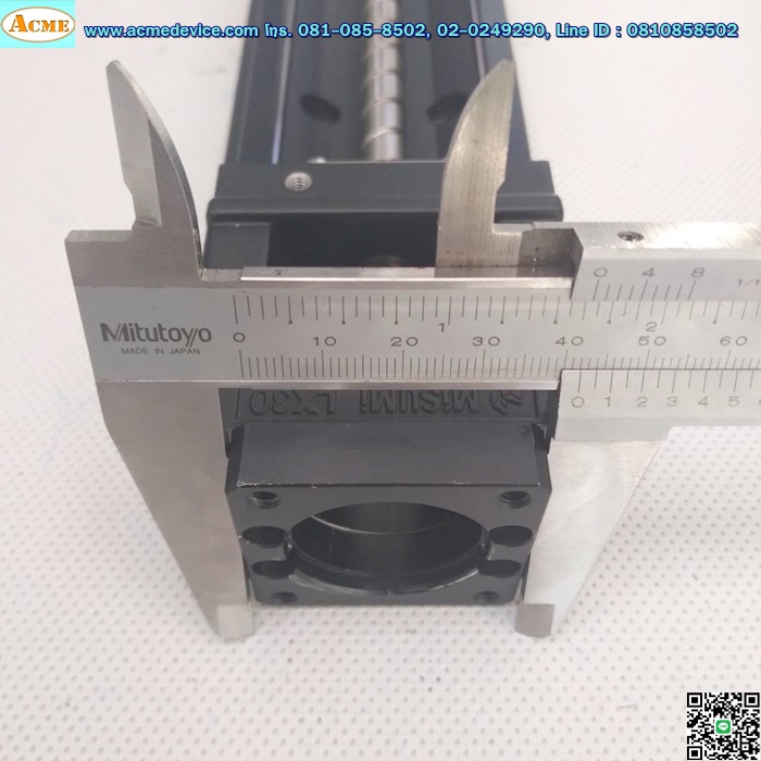 แกนสําเร็จรูป Ball Screw Misumi รุ่น LX30, ขนาด 80 x 530 mm, Stroke 320 mm, Pit 10
