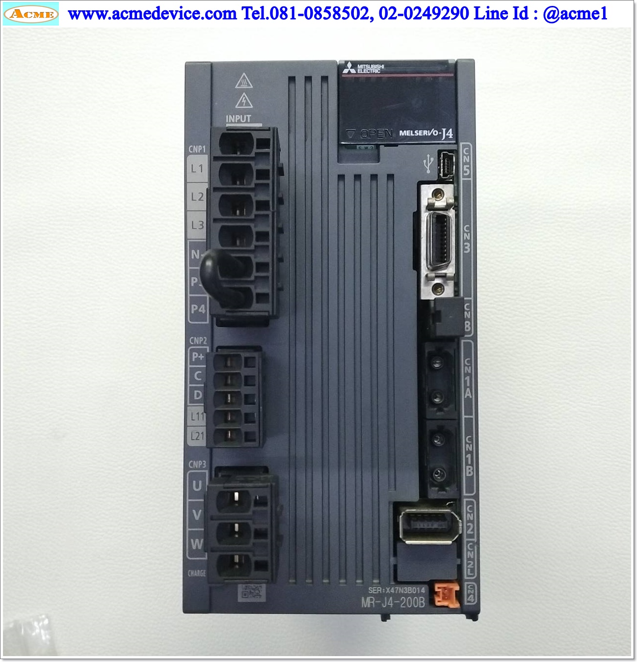 Servo Drive Mitsubishi รุ่น MR-J4-200B, 2kW
