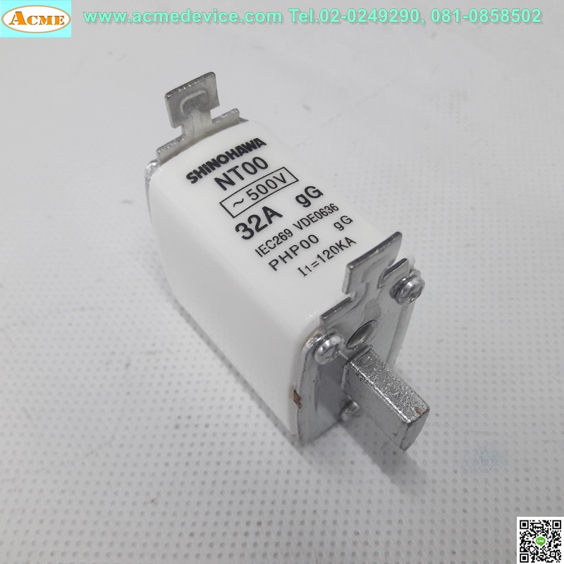 Fuse Shinohawa รุ่น NT00, 500Vac, 32A