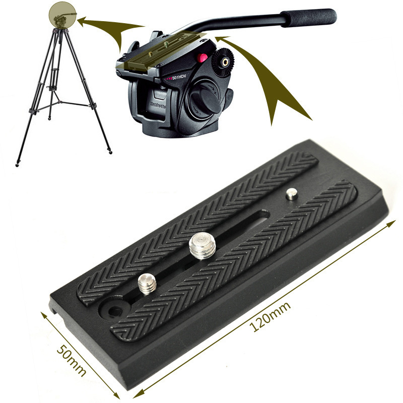 เพลท Plate 501PL แบบสั้น/แบบยาว ใช้สำหรับขาตั้ง P200 Benro S4 Manfrotto 501 503 701HDV MH055M0-Q5