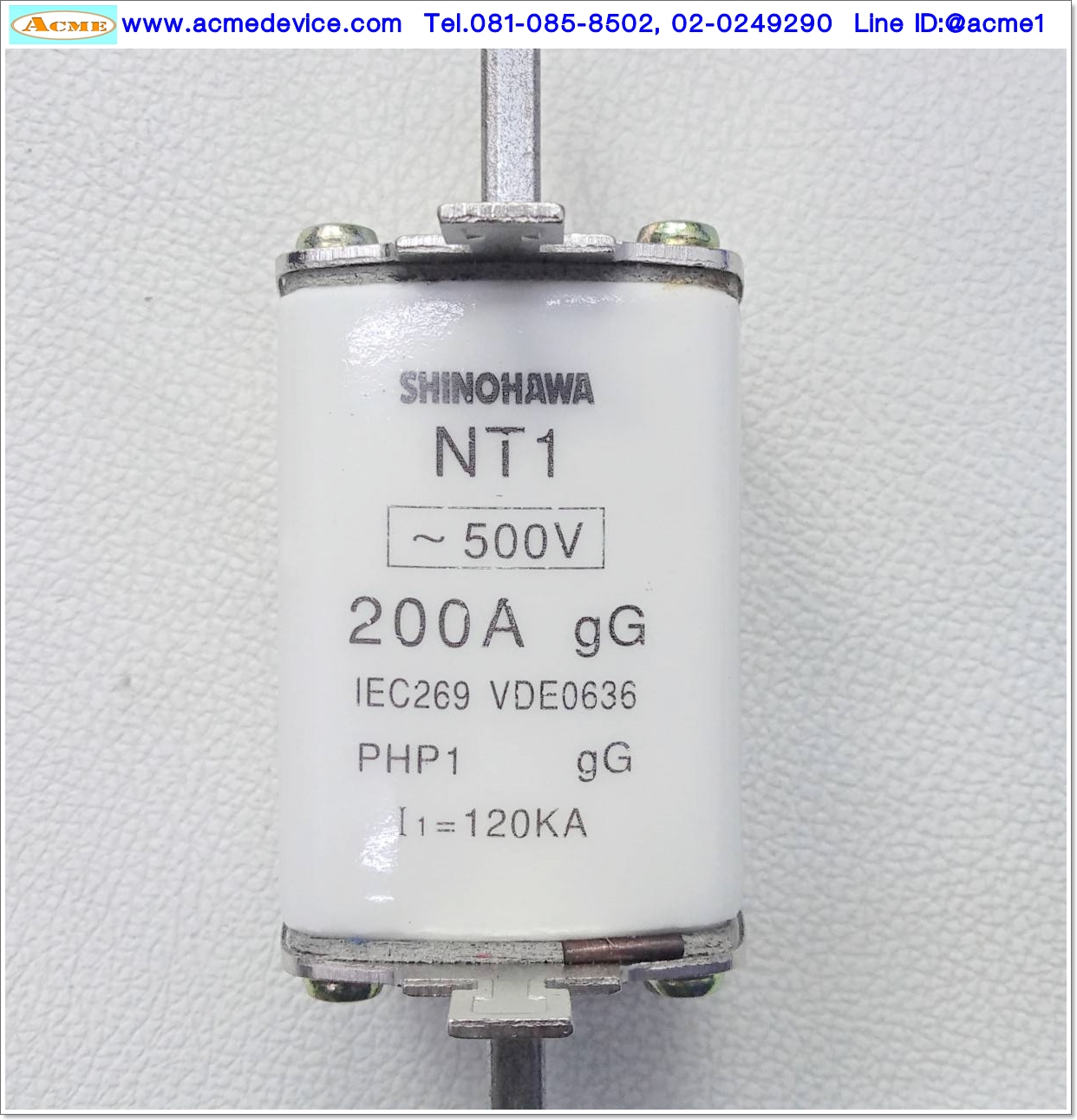 Fuse Shinohawa รุ่น NT1, 500Vac, 200A