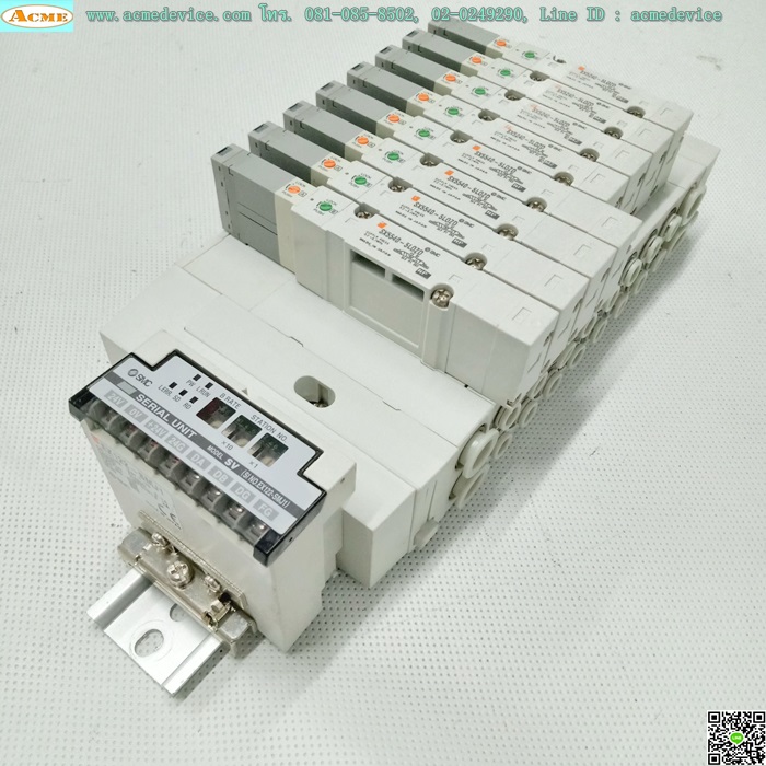 Solenoid Valve SMC รุ่น SX5240-5L0ZD(4)+ SX5540-5LL0ZD(4)+CC-Link EX122-SMJ1, 2 คอยส์, 24Vdc