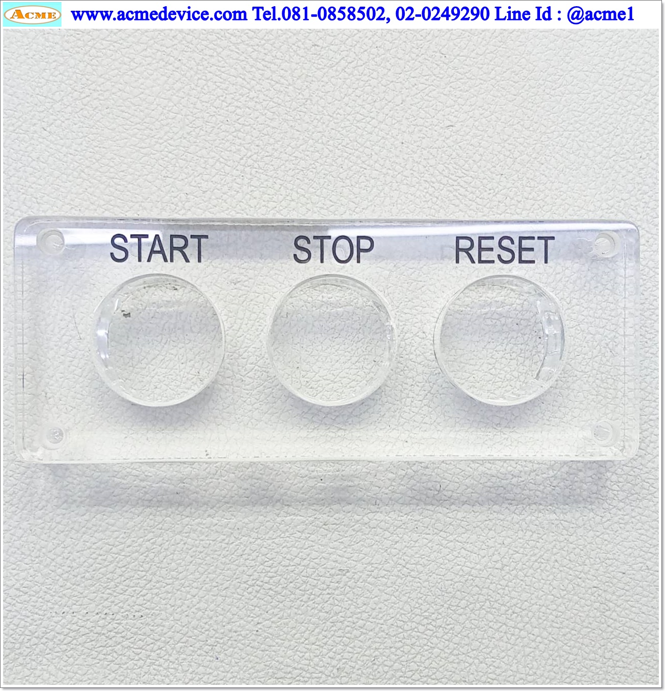 Name plate ตู้คอนโทรล, Dai 32 mm. ขนาด 65 x 165 x 20 mm.