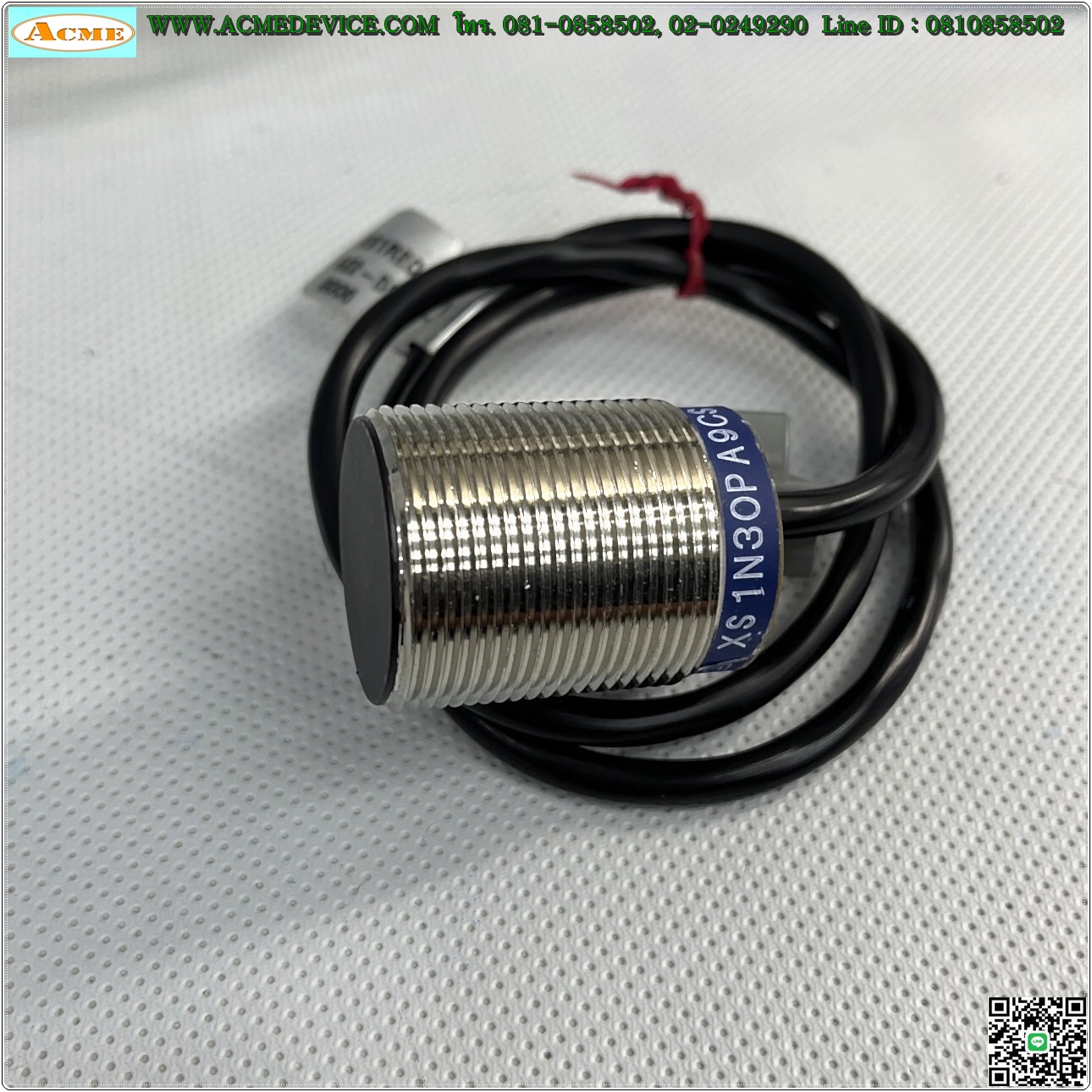 Proximity Telemecanique รุ่น XS1N30PA9CS, M30, ระยะ 16mm, 3Wire, PNP, NO, shielded, Inductive
