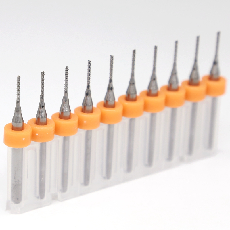 ดอกกัด PCB End Mill 1.0 mm , Exercise 10PCS Tungsten Carbide PCB Cutter 1.0mmFishtail Engraving Tools, CNC Routers Timber Metal Fresa Engraving Tools