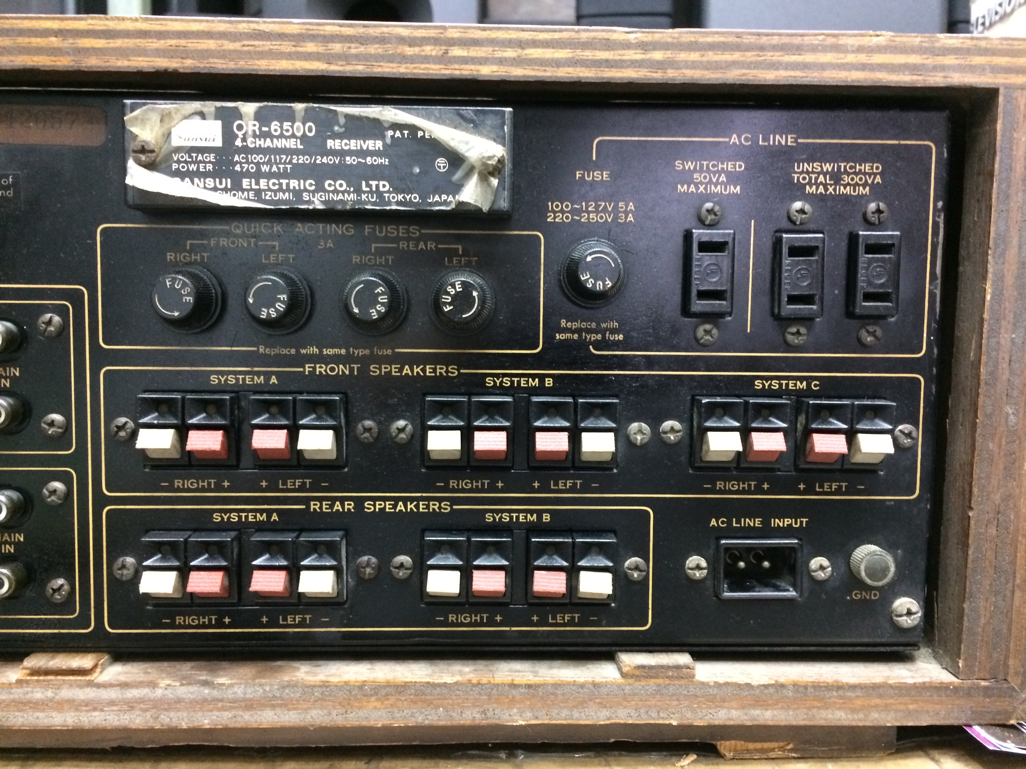 Sansui QR-6500 4 Channel Receiver