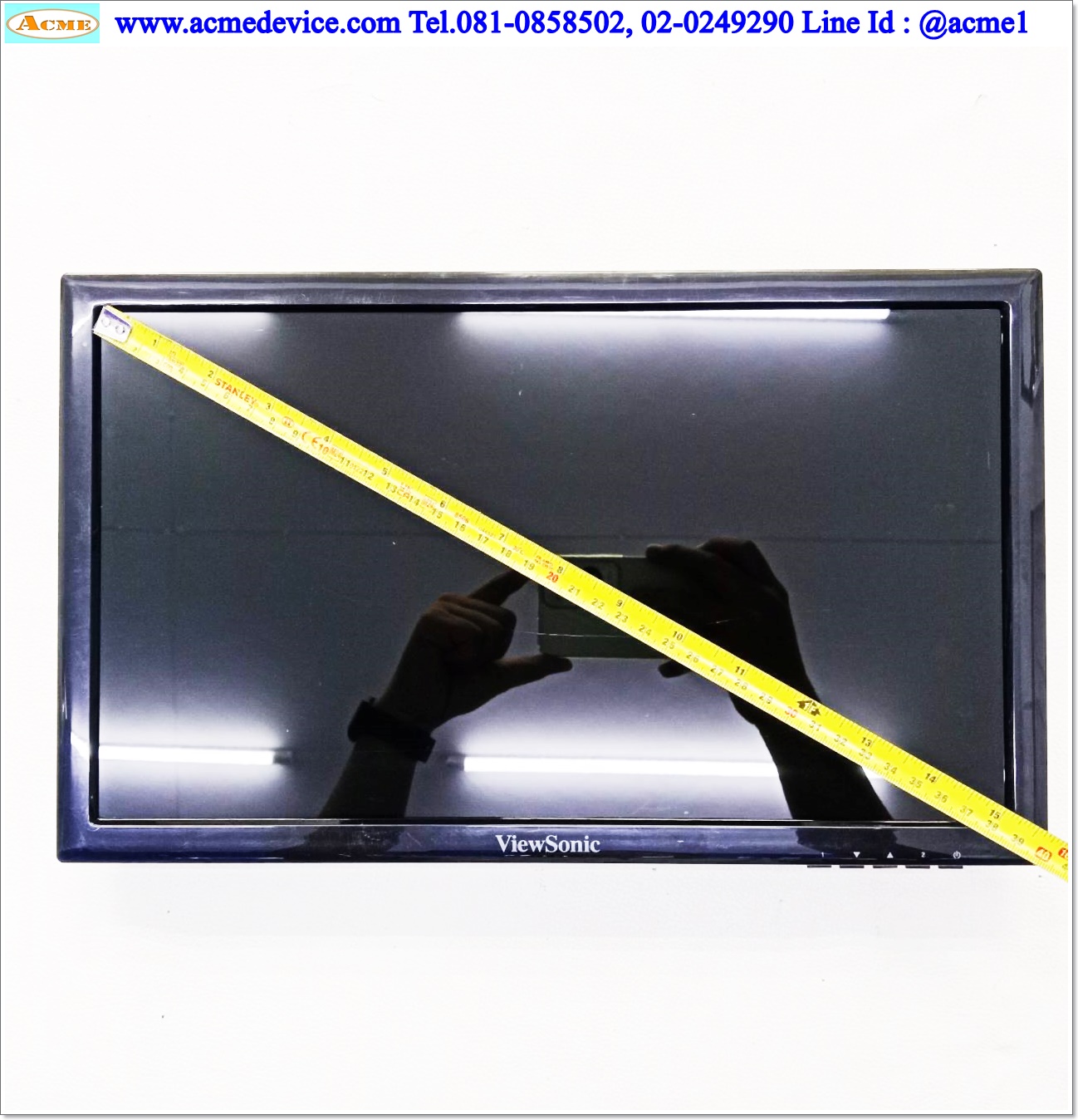 LCD Monitor ViewSonic รุ่น VA1620a-LED, Interface VGA, 15.6" (ไม่มีขาจอ)