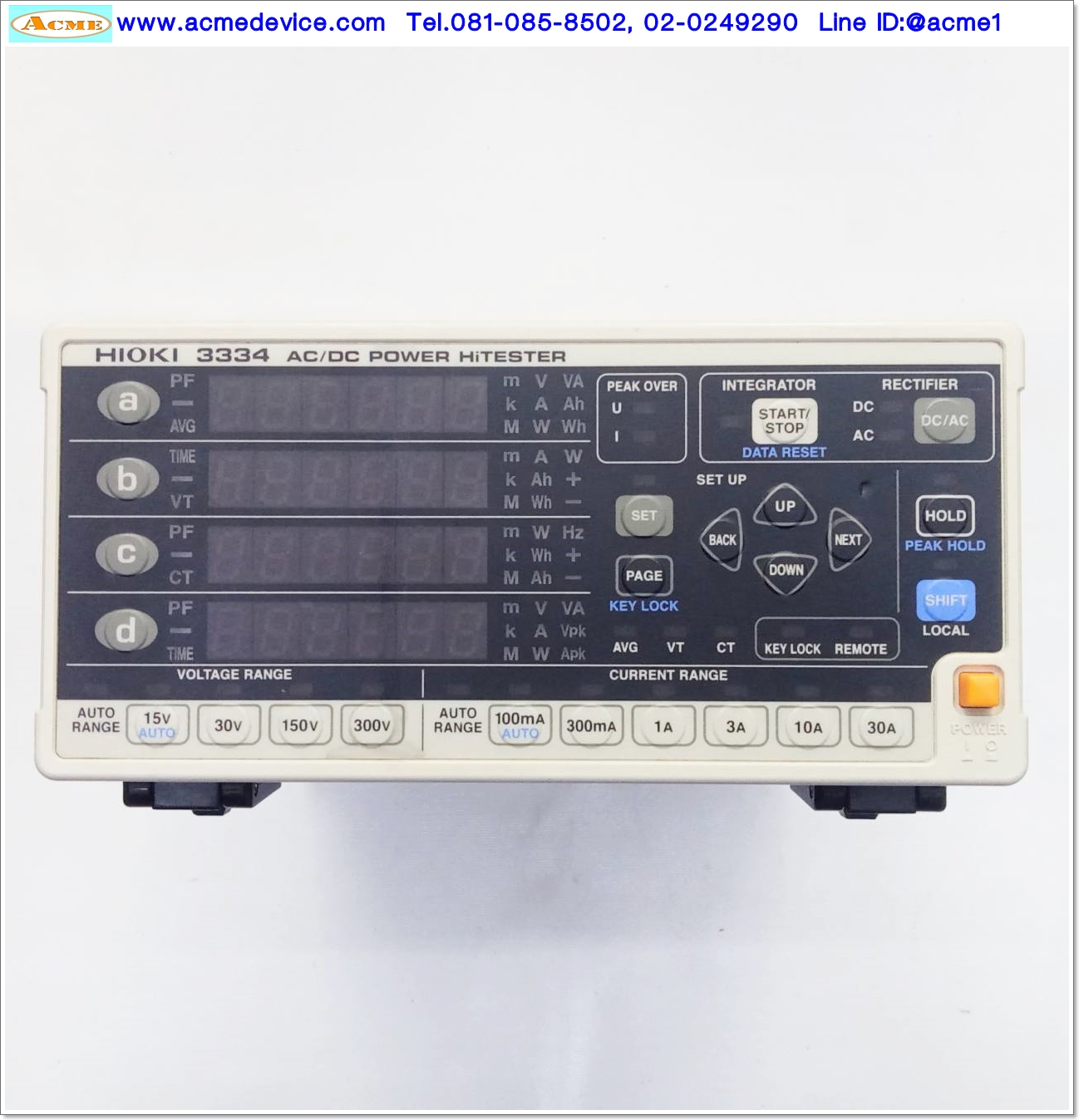 AC/DC Power Hi Tester HIOKI รุ่น 3334