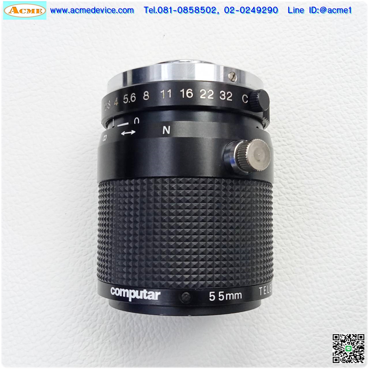 Lens Computar รุ่น TEC-M55, 55mm, F2.8-32, Telecentric, C Mount