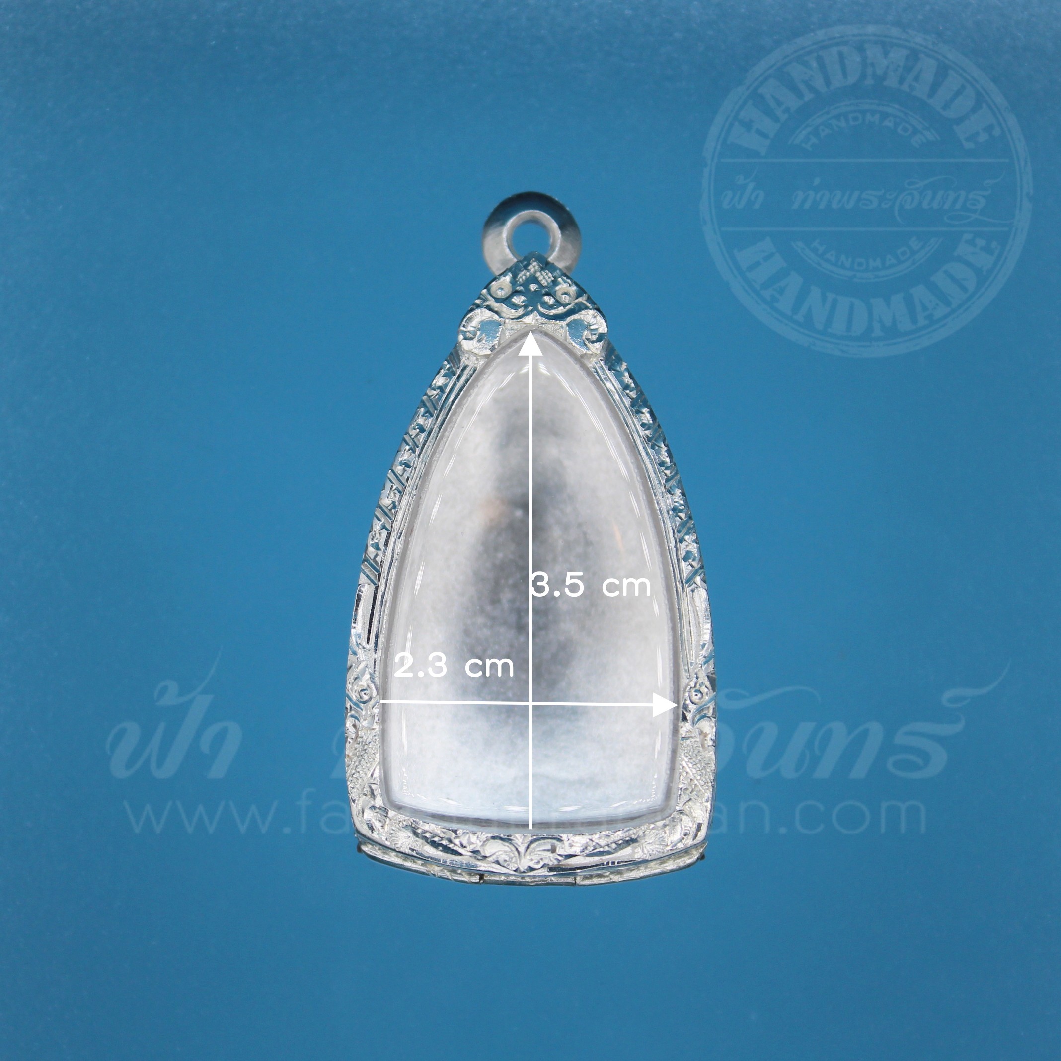 ตลับปู่ทวด ปิดหลัง เงินแกะลาย 92.5%