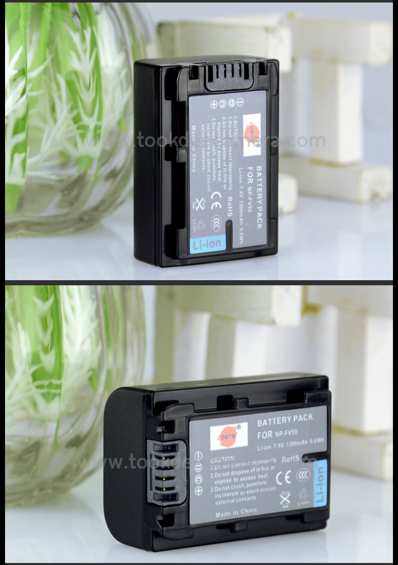 แบตเตอรี่เทียบยี่ห้อDSTE for Sony NP-FV50 1300mAh (PreOrder รอสินค้า 10-14วัน)