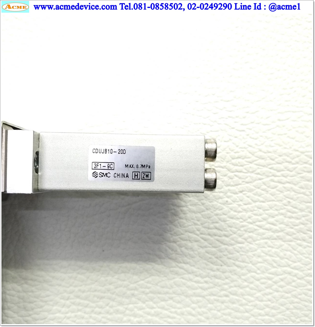 Gripper Air Cylinder SMC รุ่น CDUJB10-20D, Bore 10 mm, Stroke 7 mm. (L)