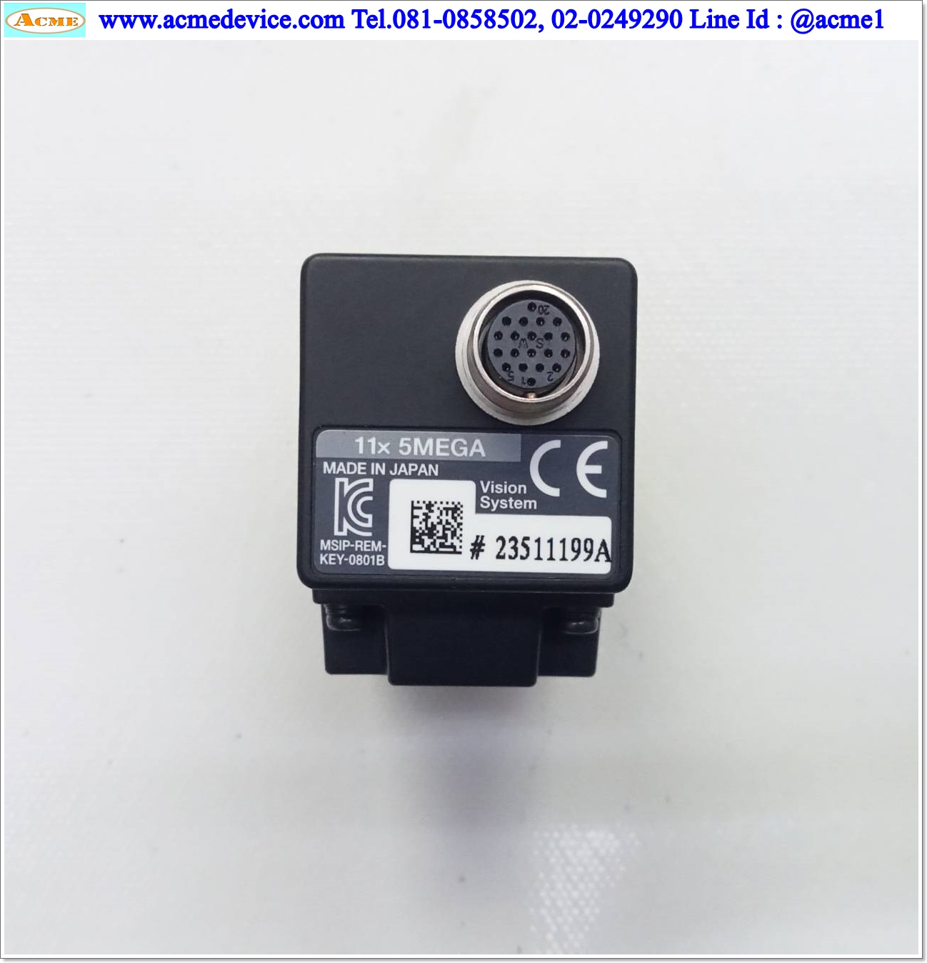 Keyence Camera รุ่น XG-H500M + Lens CA-LH25, F1.4/25mm (ขาวดำ)