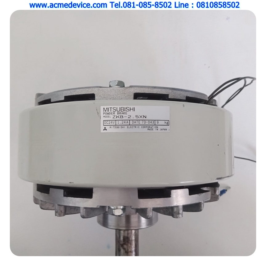 Tension, Powder Brake Mitsubishi รุ่น ZKB-2.5XN, 24Vdc, 9kg