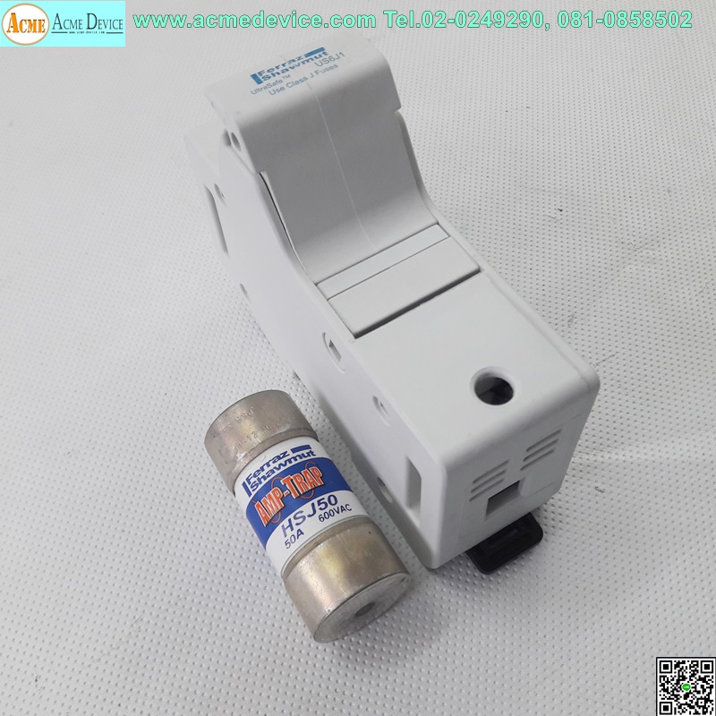 Fuse Holder Ferraz Shawmut รุ่น US6J1, Fuse 600Vac, 50A