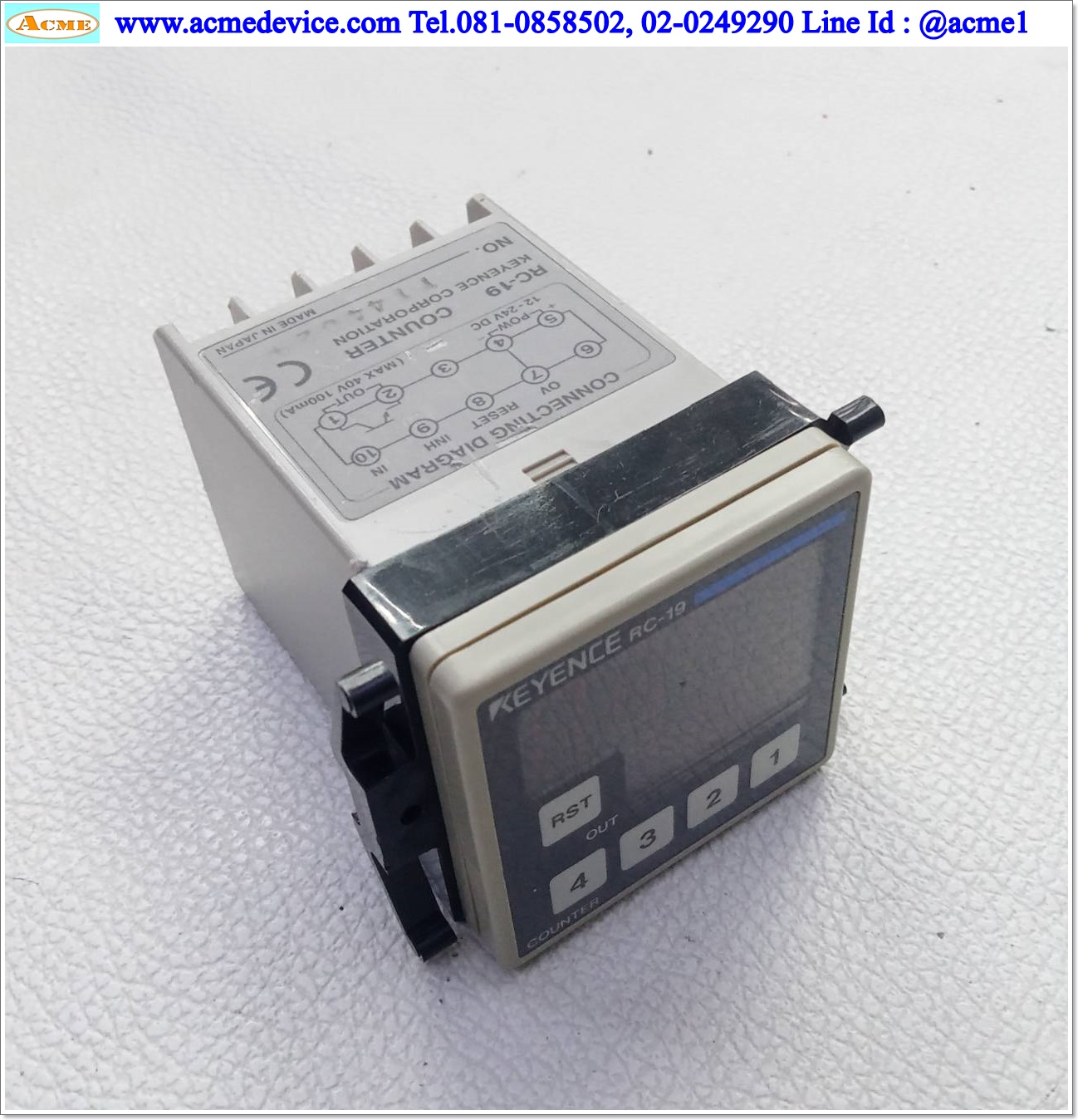 Counter Keyence รุ่น RC-19, 12-24 Vdc, 4 Digit