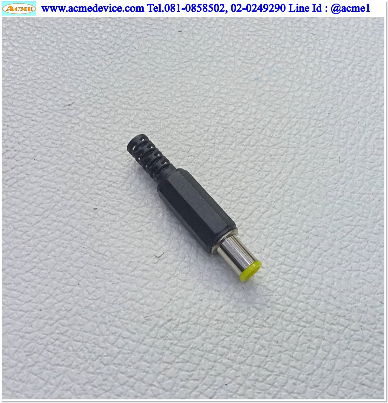 Connector DC Power Jack รุ่น 6.0x4.4 mm, 2 Pin, Type Male, Solder