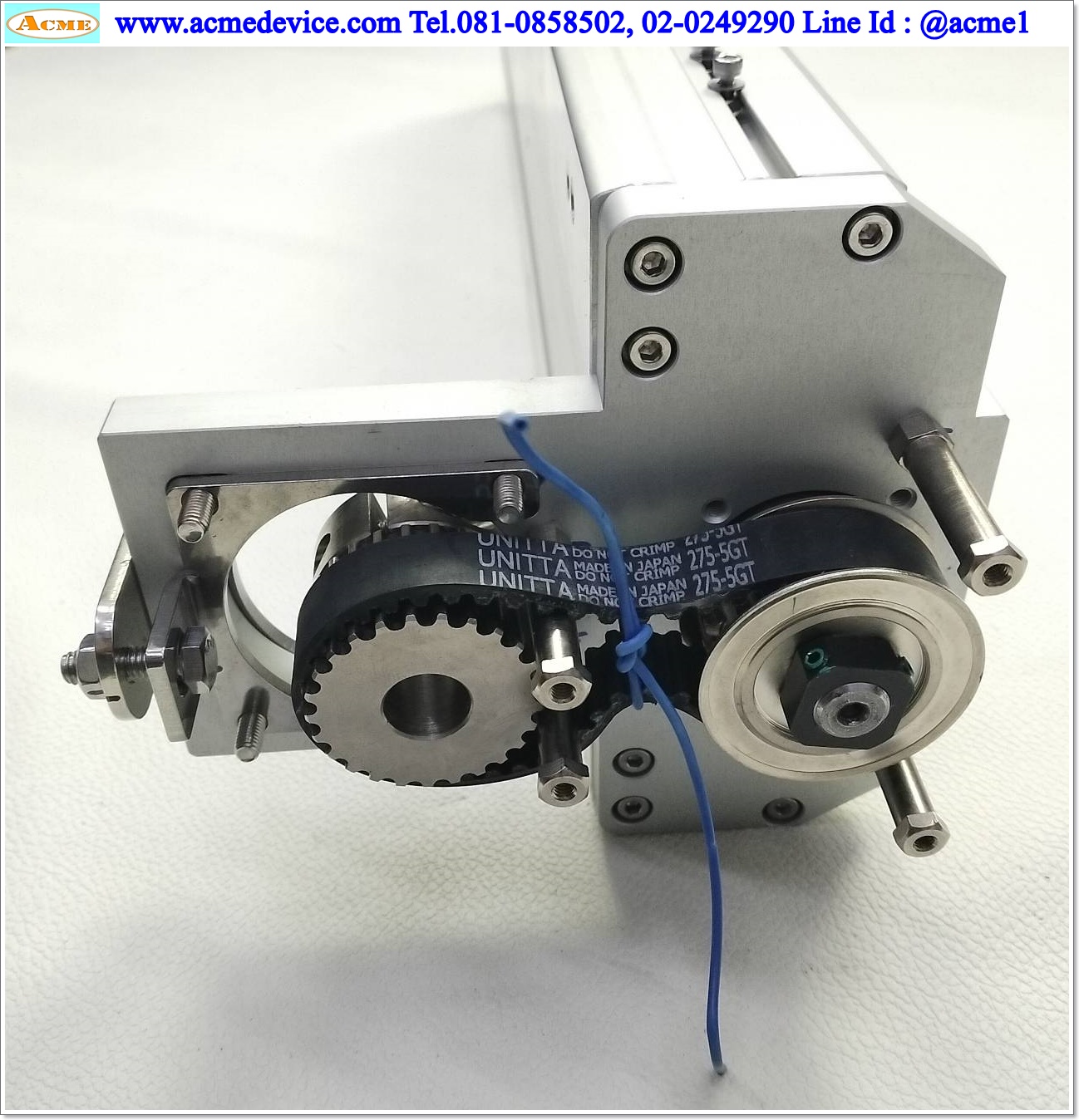 แกนสำเร็จรูป Ball Screw Toyo รุ่น ETH13-L20-350-BM-M20-C4-P, ขนาด 135 x 560 mm., แกนโต 15 mm., Stroke 350 mm., Pit 20 mm.