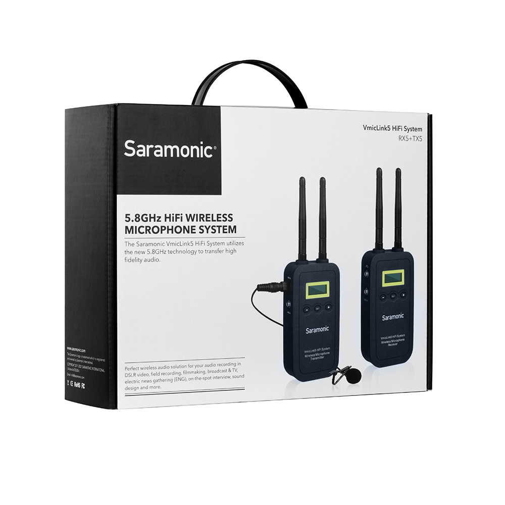 Saramonic VmicLink5 HiFi System (RX5+TX5) รับประกันศูนย์ไทย 1 ปี