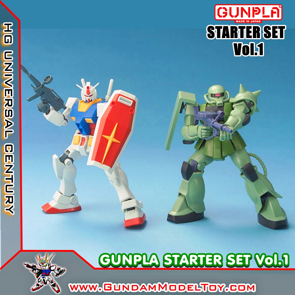 HG 1/144 GUNPLA STARTER SET VOL.1