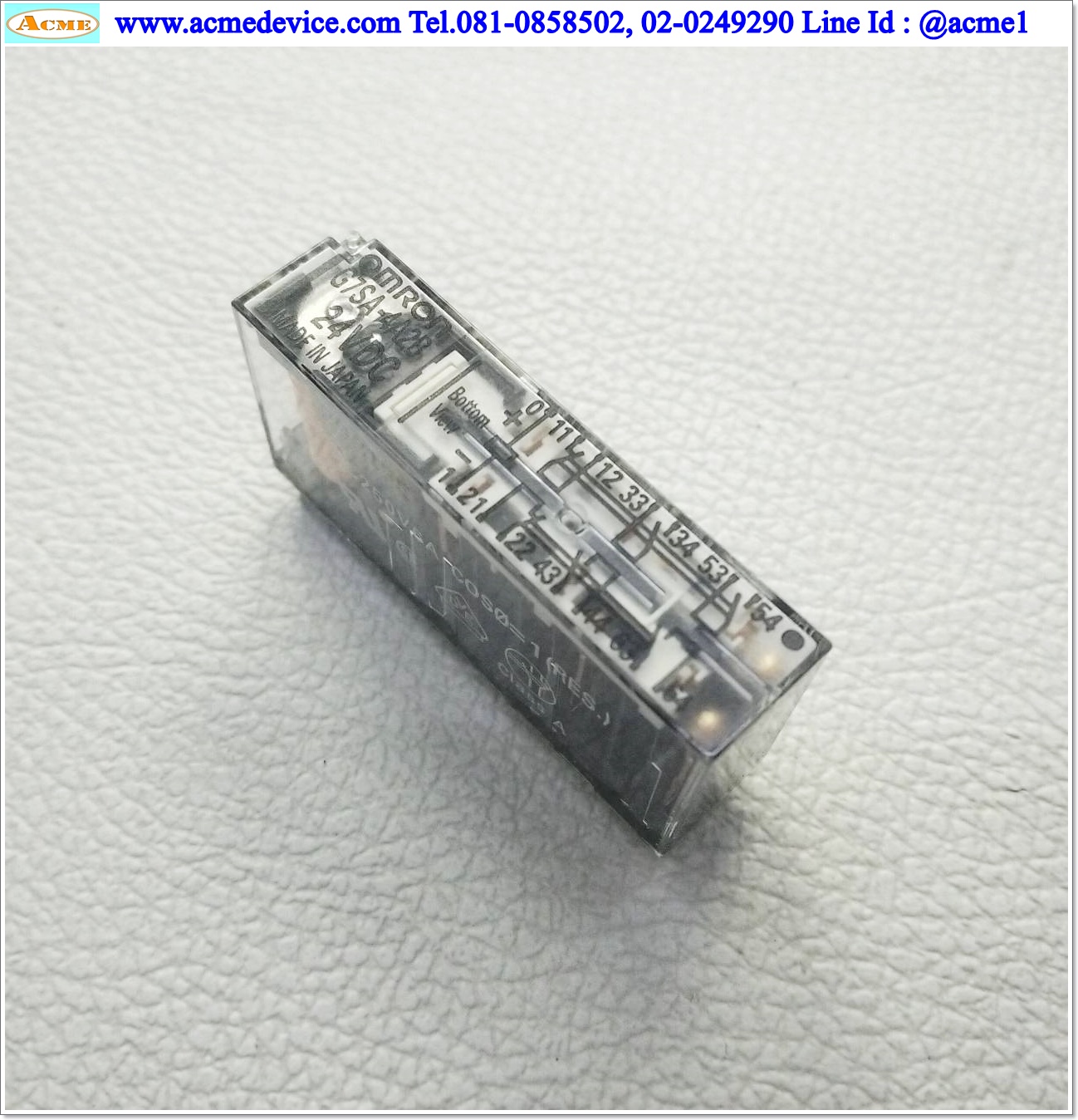 Relay Omron รุ่น G7SA-4A2B, Coil 24Vdc
