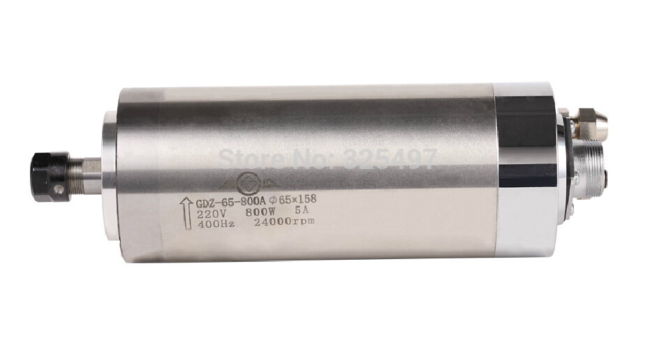 Spindle 800W ; spindle motor for cnc router table 65mm dia 800w 24000rpm 220v ER11 watercooling spindle looking for sales agents