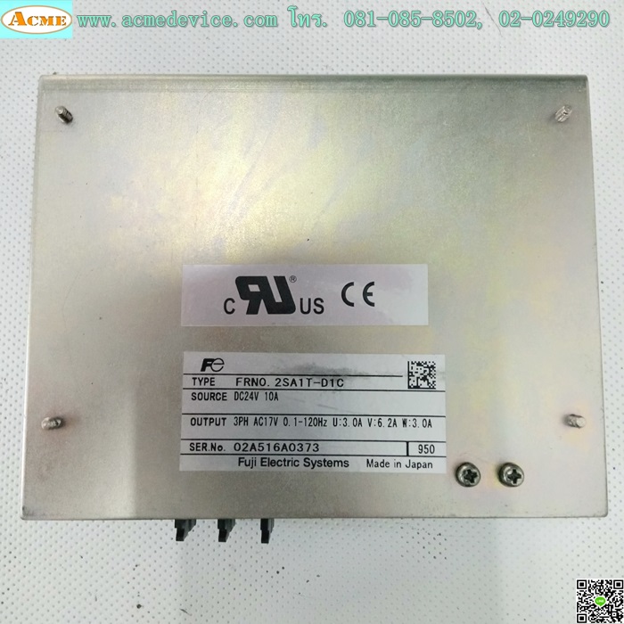 DC Inverter Fuji รุ่น FRN0.2SA1T-D1C, 0.2kw, 3PH, 24V, 10A