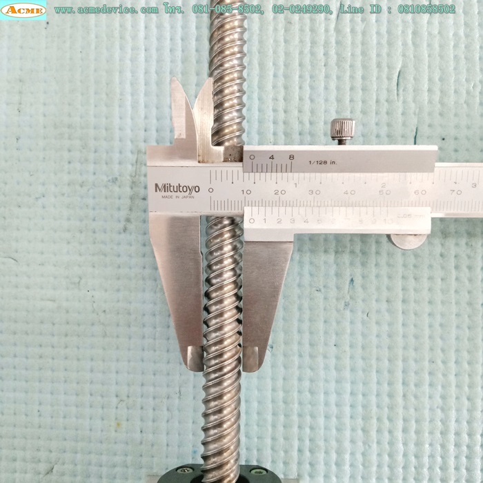 Ball Screw ขนาดเพลา 12 mm.x 710 mm., Stroke 565 mm., Pit 16 mm.