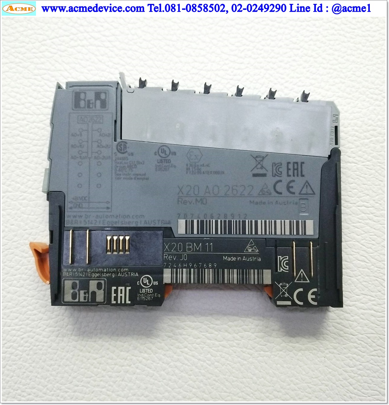 PLC B&R รุ่น X20AO2622, Analog Output Module
