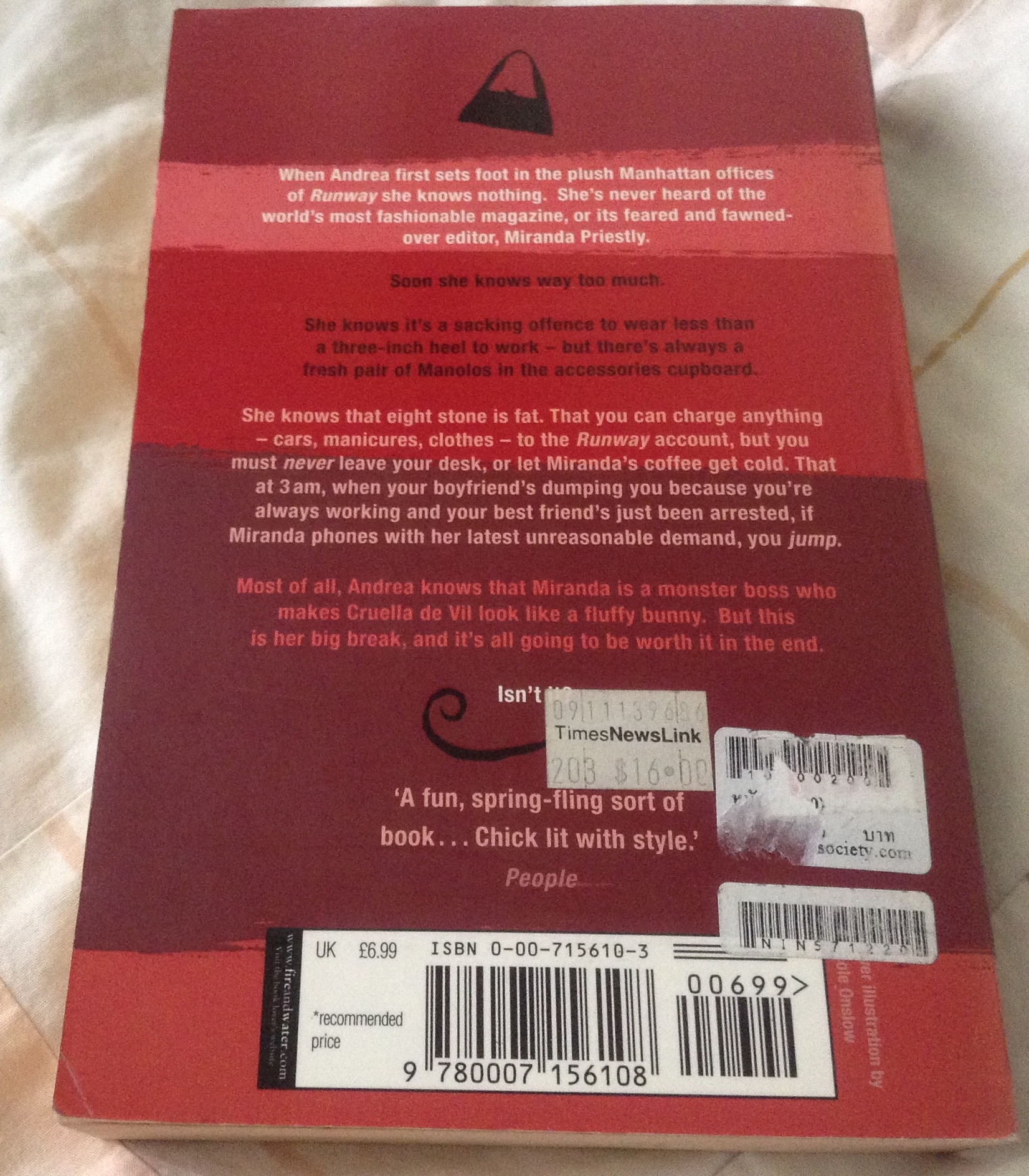 the devil wears prada lauren weisberger ราคา 310