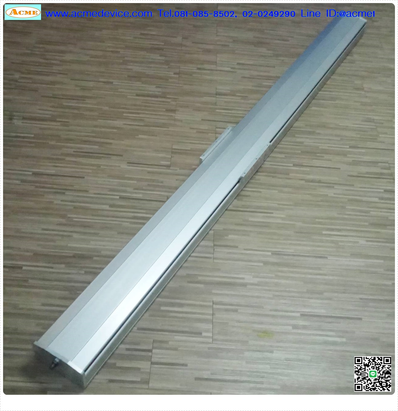แกนสําเร็จรูป Linear Ball Slide HIWIN รุ่น HGH20GA, รางสไลด์ขนาด 20 mm, ขนาด 190 x 100 mm, ยาว 2450 mm, Stroke 2080 mm