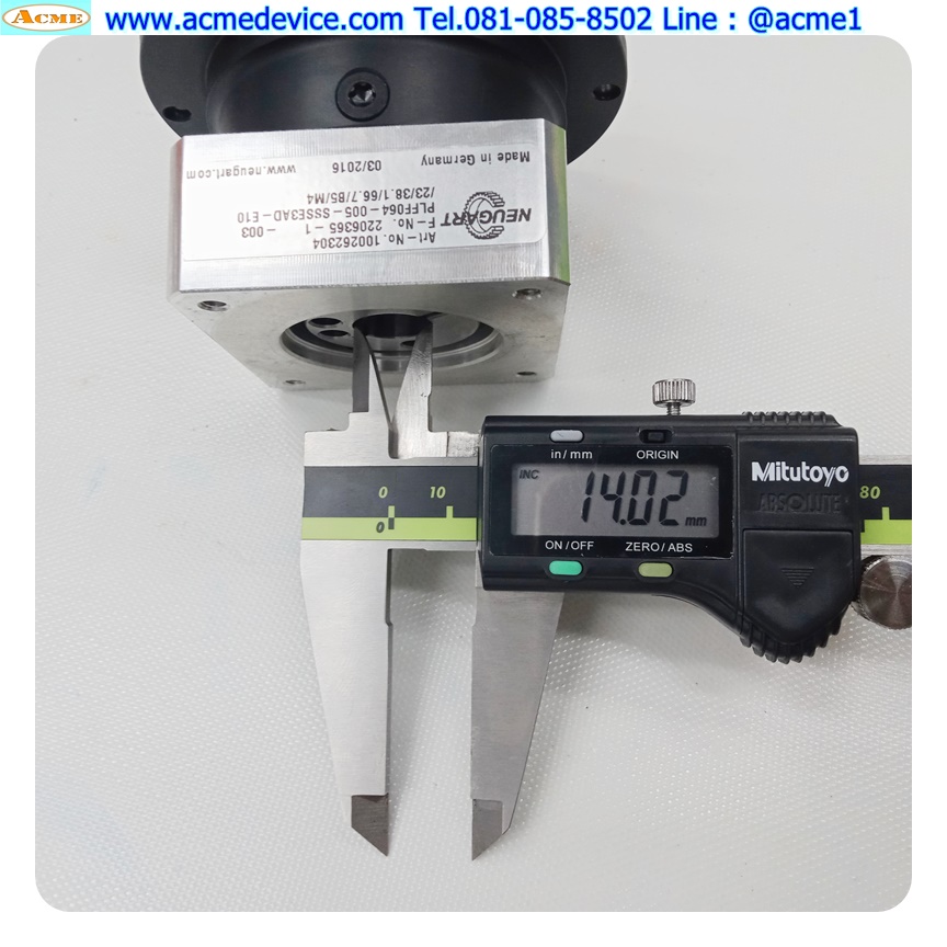 Gear Head Neugart รุ่น PLFF064-005-SSSE3AD-E10, Ratio 5:1, เพลาเข้า 14 mm, (for 200w, 400w), (NEW)