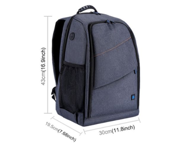 กระเป๋ากล้อง Backpack ยี่ห้อ Puluz รุ่น PU5011 สำหรับใส่กล้อง ขาตั้ง อุปกรณ์กล้อง สีเทา