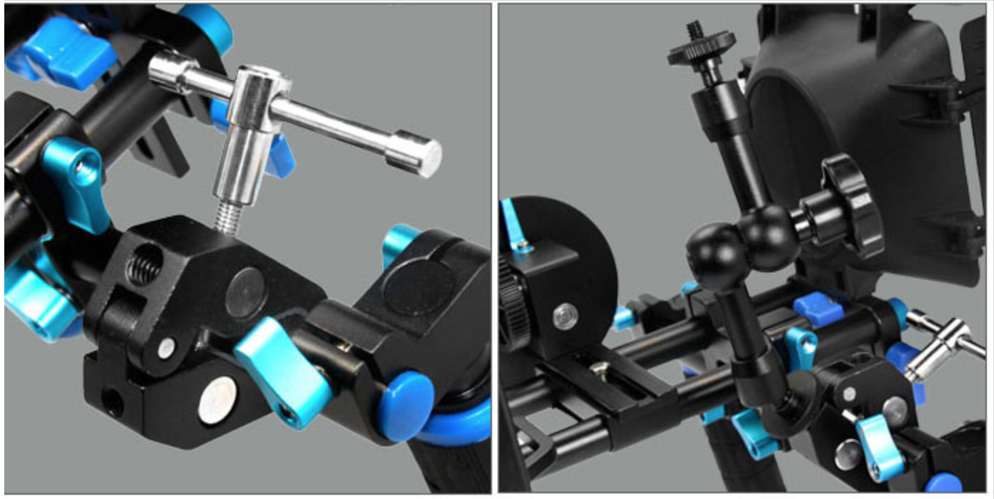 Clamp สำหรับยึด จับอุปกรณ์เสริมต่างๆกับขาตั้งกล้อง,โต๊ะ